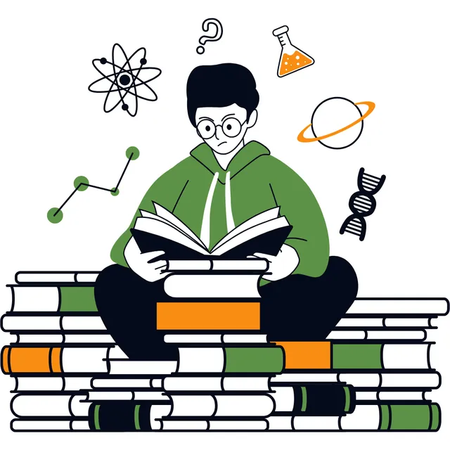 Student learning at a laptop